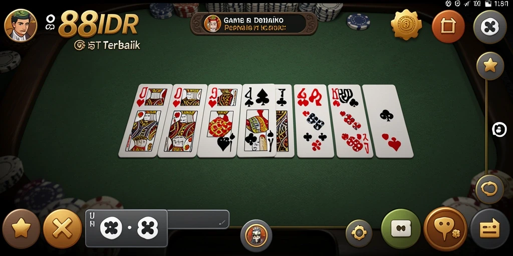 Tampilan gameplay seru di 888IDR dengan Domino klasik.