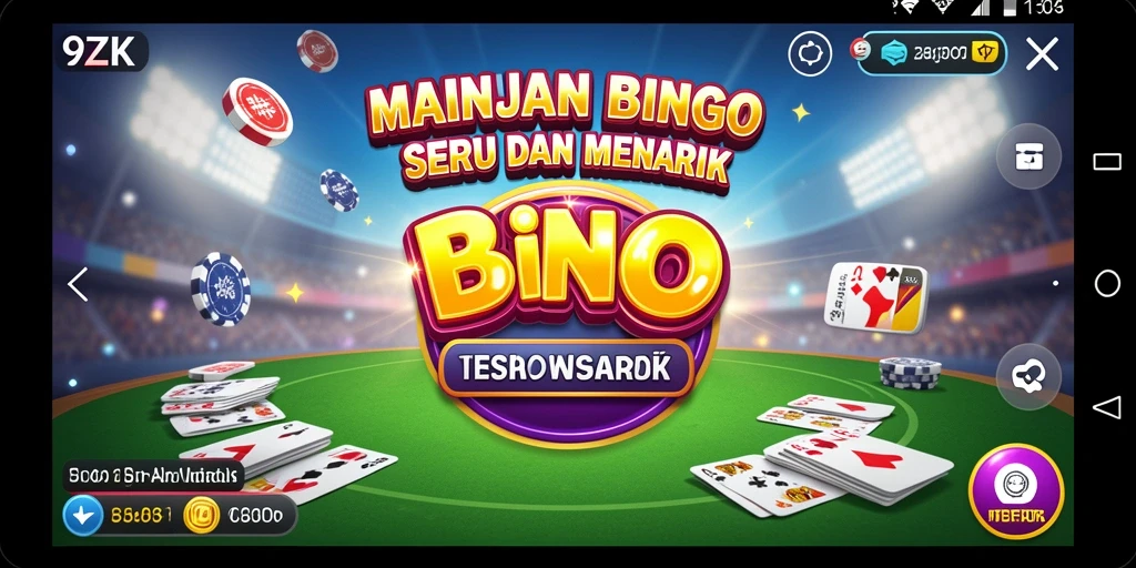Screenshot gameplay Bingo 9ZK yang menampilkan suasana permainan yang seru.