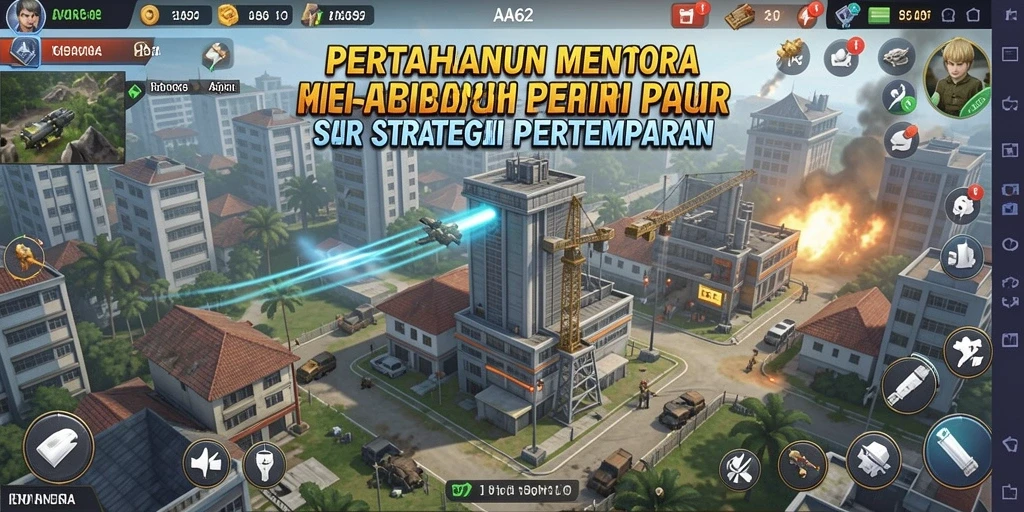 Tangkapan layar menunjukkan aksi mendebarkan di gameplay Tower Defense.