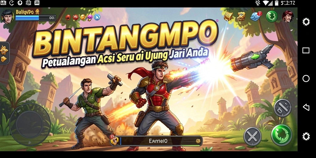 Gameplay seru dan mendebarkan di BINTANGMPO menunjukkan aksi penuh tantangan.