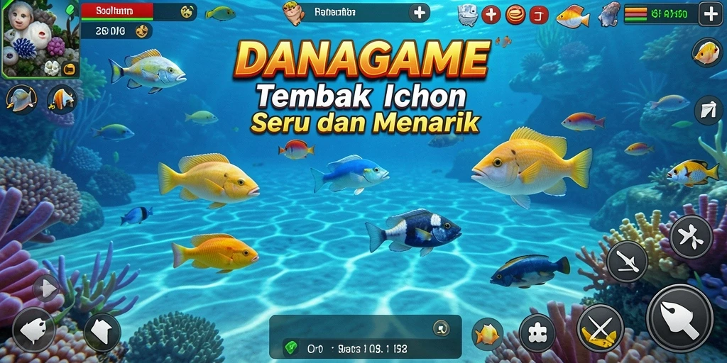 Tampilan gameplay Tembak Ikan yang seru dan adiktif.