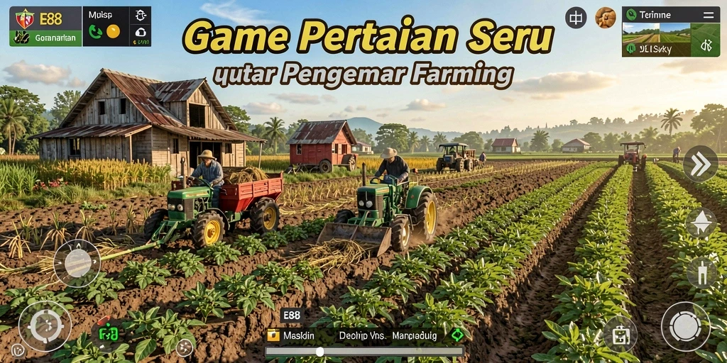 Gameplay E88 yang seru dalam dunia pertanian.