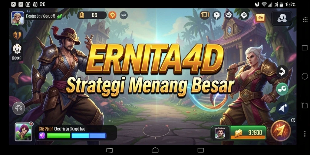 Tampilan gameplay strategis yang menegangkan di ERNITA4D.