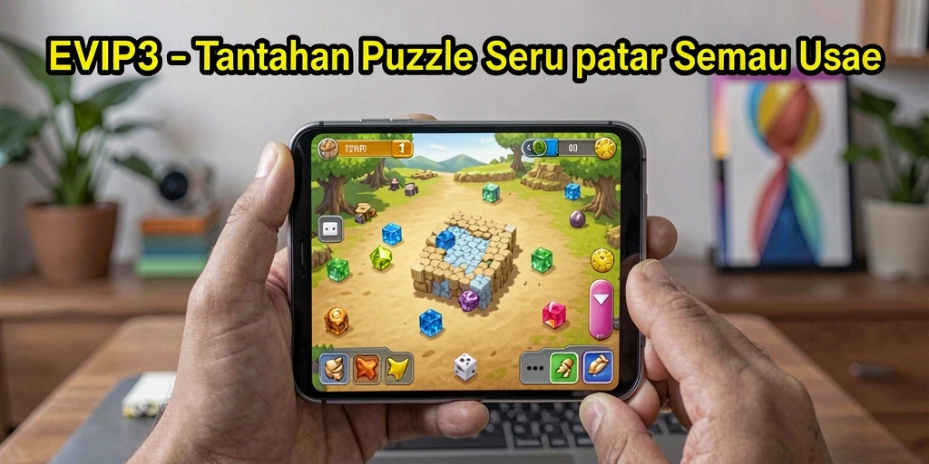Tampilan gameplay EVIP3 menantang dan menarik, cocok untuk penggemar puzzle.