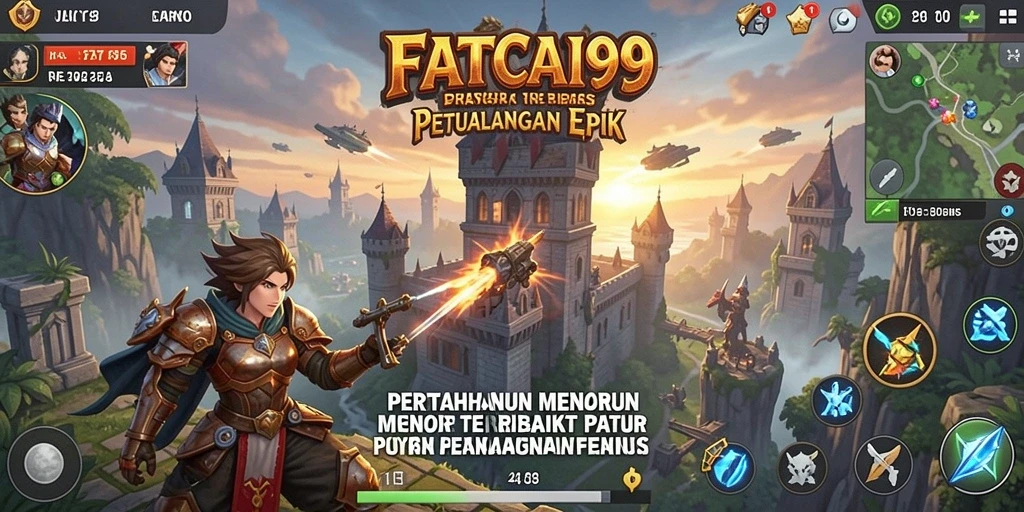 Gameplay menara pertahanan intens dan seru dalam FATCAI99.