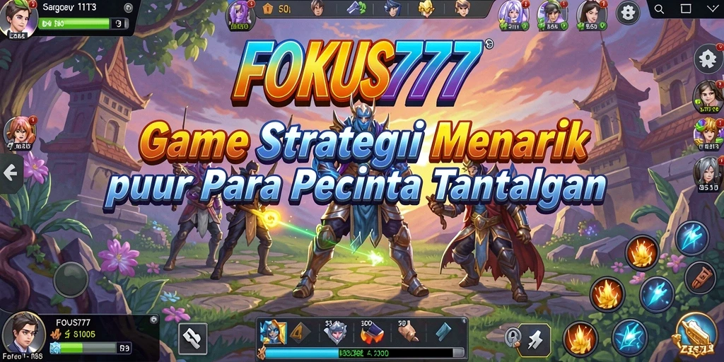 Tampilan gameplay menarik dari FOKUS777 yang menguji kreativitas strategi.