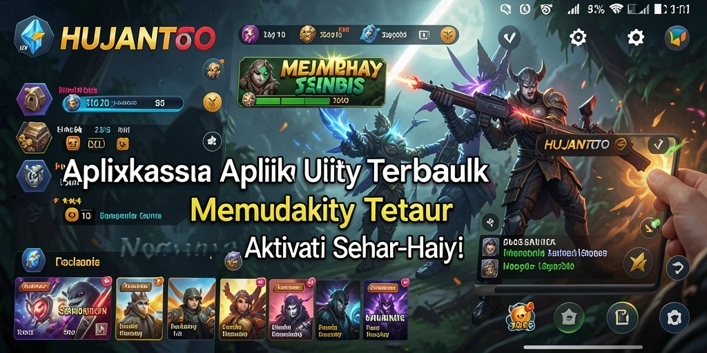 Tampilan antarmuka HUJANTOTO yang memudahkan pengaturan aktivitas.