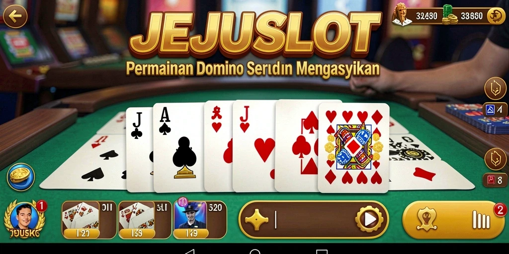 Screenshot JEJUSLOT menampilkan gameplay seru dan interaktif di Domino.