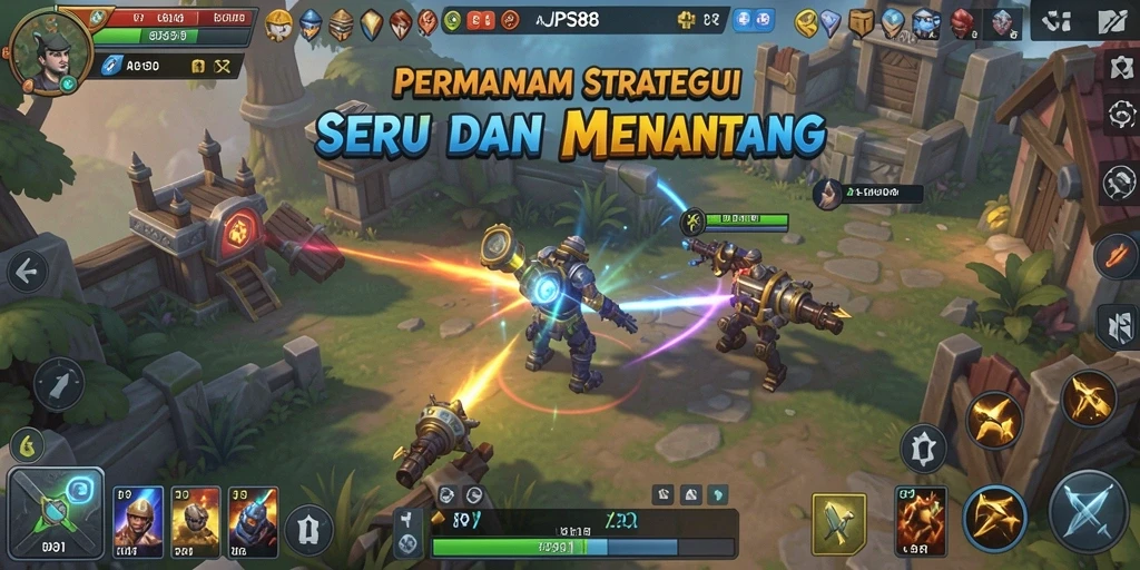 Screenshot gameplay JPS88 yang menunjukkan aksi strategi seru.