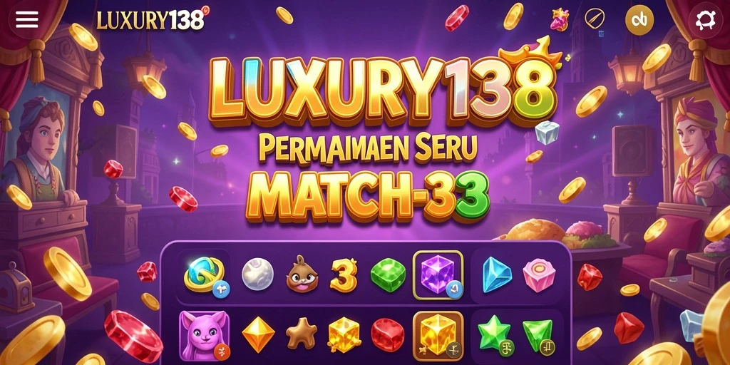 Tangkapan layar gameplay LUXURY138 menampilkan momen seru mencocokkan simbol.