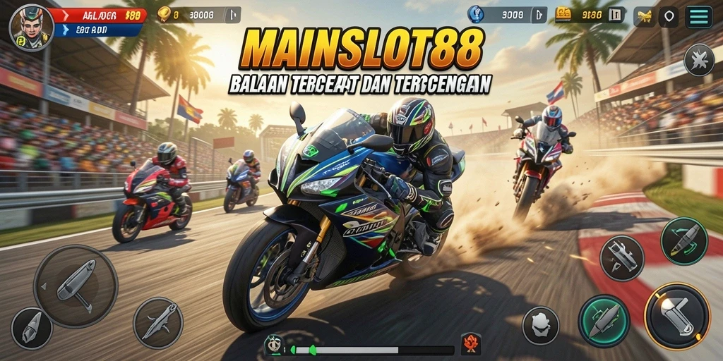 Gameplay seru balapan motor dengan grafis mengesankan.