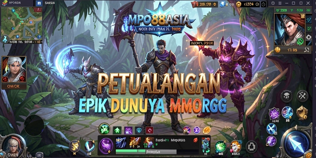 Tangkapan layar MPO88ASIA menampilkan aksi pertempuran epik dalam dunia MMORPG.