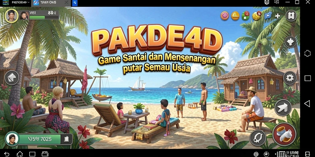 Tampilan gameplay seru dan menarik dari PAKDE4D.