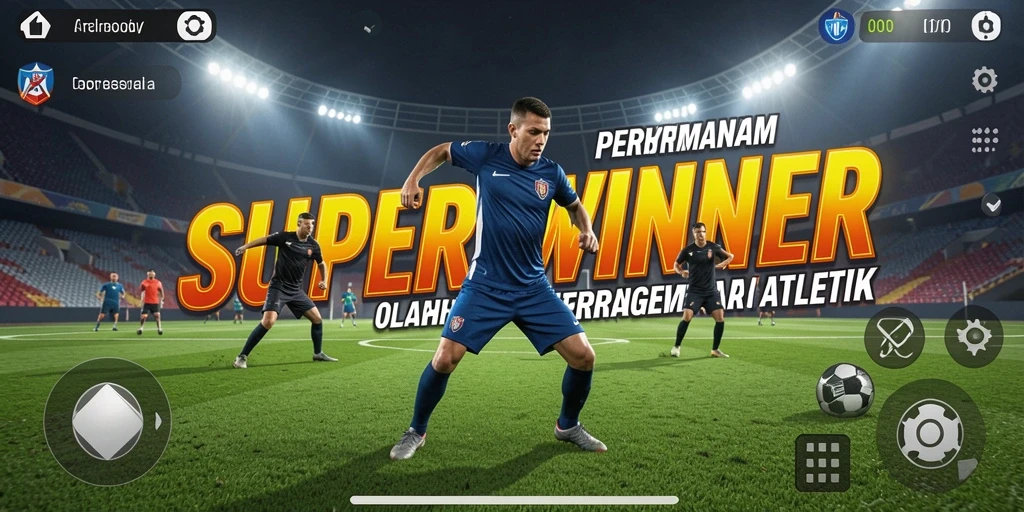 Gameplay SUPERWINNER yang mendebarkan dengan aksi olahraga yang realistis.