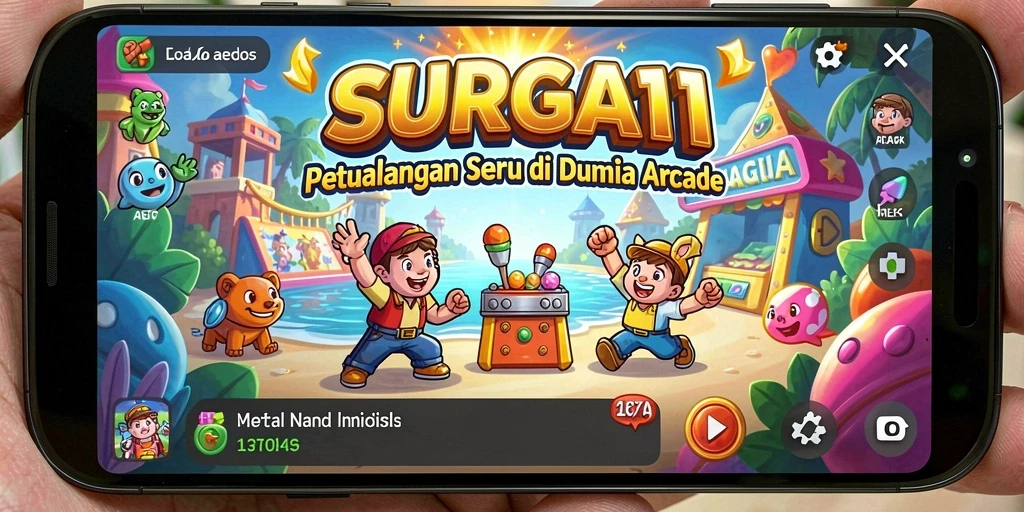 Tangkapan layar gameplay SURGA11 yang penuh warna dan menarik.