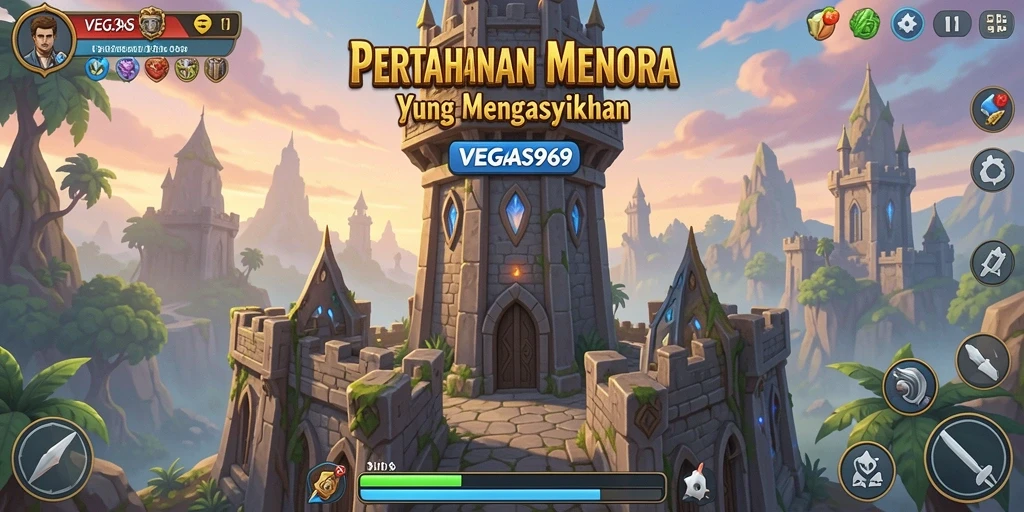 Tampilan gameplay seru dari VEGAS969 dalam kategori Tower Defense.