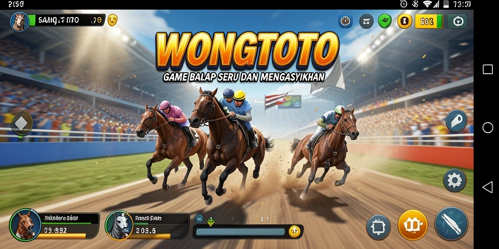Tampilan gameplay balap seru WONGTOTO yang mendebarkan.