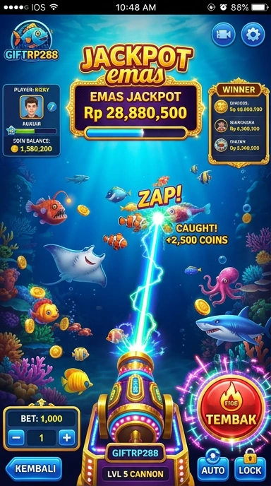 Pengguna sedang mengeksplorasi berbagai aplikasi di giftrp288.